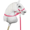 Super Hobby Horse Hobio žirgo pavadžiai kantarui neoniniai rožiniai