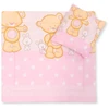 Patalynės komplektas kūdikiui Cuddly Teddy Bear Pram – jaukumui ir saldžiam miegui.