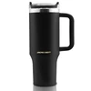 Vakuuminis termosas-puodelis su šiaudelių rinkiniu 1180 ml Berdsen juodas