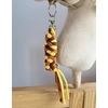 Super Hobby Horse Pavadėlis hobi arkliukui, dvigubas, geltonas / terakotinis / rudas