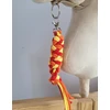 Super Hobby Horse Pavadėlis hobi arkliukui, raudonas/oranžinis/geltonas