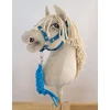 Super Hobby Horse Pavadėlis hobi arkliukui, dviguba virvė, turkio spalvos