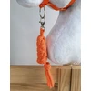 Super Hobby Horse Pavadėlis hobi arkliukui, dviguba virvė, oranžinis