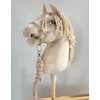 Super Hobby Horse Pavadėlis hobi arkliukui, dviguba virvė, smėlio spalvos