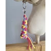 Super Hobby Horse Pavadėlis hobi arkliukui, tamsiai rožinis/violetinis/geltonas