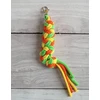 Super Hobby Horse Hobbyhorse pavadėlis dvigubas – geltonas/šviesiai žalias/oranžinis