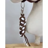 Super Hobby Horse Pavadėlis hobi arkliukui, dviguba virvė, balta-ruda