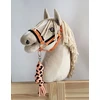 Super Hobby Horse Pavadėlis hobi arkliukui, juodai oranžinis