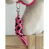 Super Hobby Horse Pavadėlis hobi arkliukui, juodas ir tamsiai rožinis