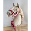 Super Hobby Horse Pavadėlis hobi arkliukui, juodas ir tamsiai rožinis