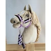 Super Hobby Horse Pavadėlis hobi arkliukui, juodas-violetinis