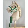 Super Hobby Horse Hobby horsingo pavadėlis iš dvigubo virvinio lyno – žalias