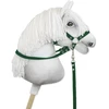 Super Hobby Horse Hobio žirgo kamanų pavadžiai butelių žalios spalvos