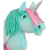 Super Hobby Horse Hobby Horse vienaragis lazdoje su spalvota karčiene ir sidabriniu ragu