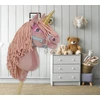 Super Hobby Horse Vienaragis ant lazdos Hobby Horse pastelinės rožinės spalvos A4