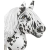 Super Hobby Horse Hobby Horse lazdelinis arkliukas leopardinis su balta karčiais A4