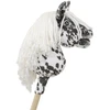 Hobby Horse lazdelinis arkliukas Premium leopardinis su balta karčiais A5