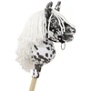 Hobby Horse lazdelinis arkliukas Premium leopardinis su balta karčiais A5
