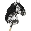 Super Hobby Horse Medinis žirgas su kotu – leopardinis, juoda karčia