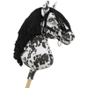 Super Hobby Horse Medinis žirgas su kotu – leopardinis, juoda karčia