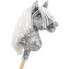 Hobby Horse lazdelinis arkliukas su balta karčiene Super Hobby Horse Premium