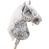 Super Hobby Horse Medinis hobio arkliukas pilkas su balta karčia