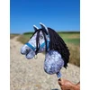 Super Hobby Horse Medinis žirgas su pilku margu kailiu ir juoda karčia