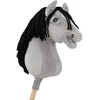 Super Hobby Horse Medinis hobis arkliukas pilkas su juoda karčia