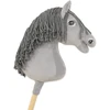 Super Hobby Horse Medinis žaislinis arkliukas – pilkas su pilka karčiais