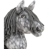 Super Hobby Horse Žirgas ant lazdelės vaikams, pilkas su pilka karčiu