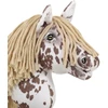 Super Hobby Horse Hobby Horse lazdelinis arkliukas su ruda leopardine spalva ir smėlio karčiais