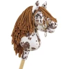 Super Hobby Horse Hobby Horse lazdelinis arkliukas rudas leopardinis su ruda karčiais Premium A4