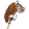 Super Hobby Horse Hobby Horse lazdelinis arkliukas rudas leopardinis su ruda karčiais Premium A4