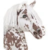 Hobby horse arkliukas Super Hobby Horse Premium – rudas leopardinis arkliukas su baltais karčiais A3