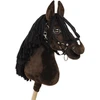 Super Hobby Horse Medinis žirgas su kotu – tamsiai rudas, premium