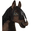 Super Hobby Horse Medinis žirgas su kotu – tamsiai rudas, premium