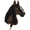 Super Hobby Horse Medinis žirgas su kotu – tamsiai rudas, premium