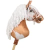 Super Hobby Horse Medinis žirgas su kotu – rudas tobiano su balta karčiais