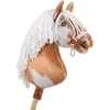 Super Hobby Horse Medinis žirgas su kotu – rudas tobiano su balta karčiais