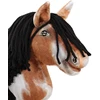 Hobby Horse lazdelinis arkliukas tobiano bay su juoda karčiene Super Hobby Horse Premium