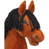 Super Hobby Horse Medinis žirgas su kotu – šviesiai rudas, Premium