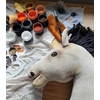 Super Hobby Horse Medinis žirgas su kotu šviesiai rudas Premium