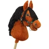 Super Hobby Horse Medinis žirgas su kotu – šviesiai rudas, Premium