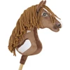 Super Hobby Horse Žaislinis arkliukas vaikams rudas su lazdele