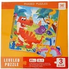 Magnetinė dėlionė knygelėje 3in1 (3 lygis) Dinozaurai
