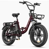 Dviratis 20 elektrinis Engwe L20 Boost 250Wh Step-Thru raudonas