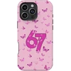 Coveris Telefono dėklas Magsafe "67 Rožinė" iPhone 12-17, Samsung S22-26, Google Pixel 10/Pro/ProXL modeliams