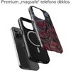 Coveris Telefono dėklas Magsafe "Burgundy" iPhone 12-17, Samsung S22-26, Google Pixel 10/Pro/ProXL modeliams