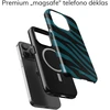 Coveris Telefono dėklas Magsafe "Electric Zebra" iPhone 12-17, Samsung S22-26, Google Pixel 10/Pro/ProXL modeliams
