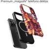 Coveris Telefono dėklas Magsafe "Hellfire Silk" iPhone 12-17, Samsung S22-26, Google Pixel 10/Pro/ProXL modeliams